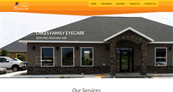 Desktop Screenshot of lakesfamilyeyecare.com